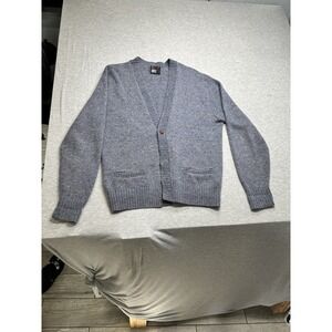 VTG Robert Bruce Wool Cardigan Multicolor‎ L Grandpa/Cobain READ